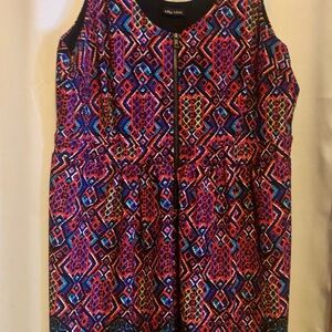 City Chic Vibrant Patterned DressCity Chic Geometric Dress